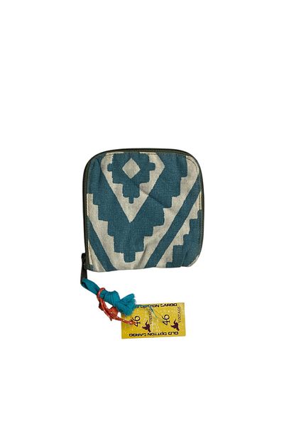 Old Cotton Vintage Colorful Casual Unisex Wallet 13X13Cm
