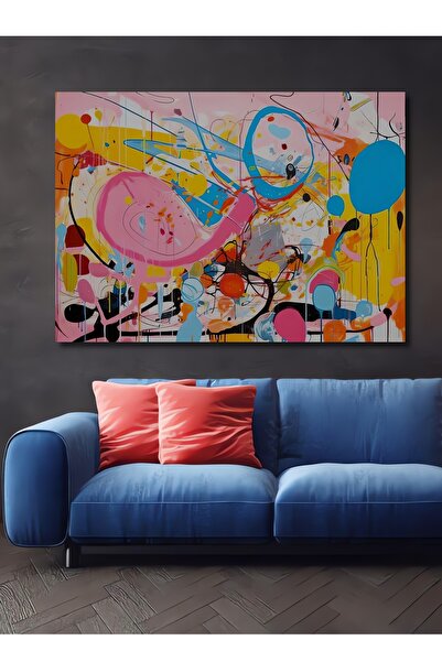 Teona Ahşap Αφηρημένη Τέχνη Ενεργειακή Διακοσμητική Ξύλινη Ζωγραφική σε MDF γ...