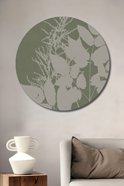 Teona Ahşap Siluetă naturală de frunze din lemn MDF, pictură decorativă de pe...