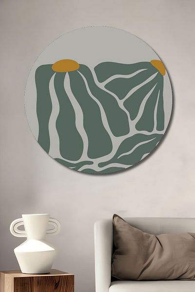 Teona Ahşap Henri Matisse Abstract Wood Mdf Decorative Home/Workplace Wall Painting Round Home/Workplace Wall Painting