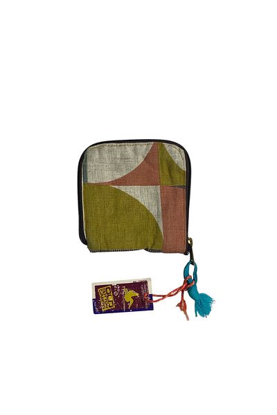Old Cotton Vintage Colorful Casual Unisex Wallet 13X13Cm
