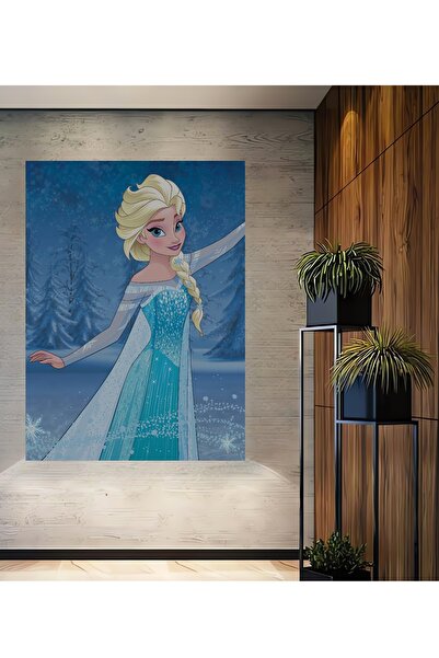 Teona Ahşap Pictură murală decorativă din lemn MDF Elsa Magical Winter pentru...