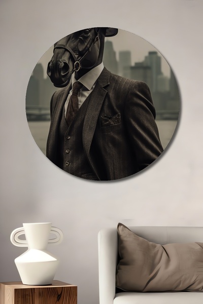 Teona Ahşap Pictură decorativă din lemn MDF pentru perete, cu tematică cal și...