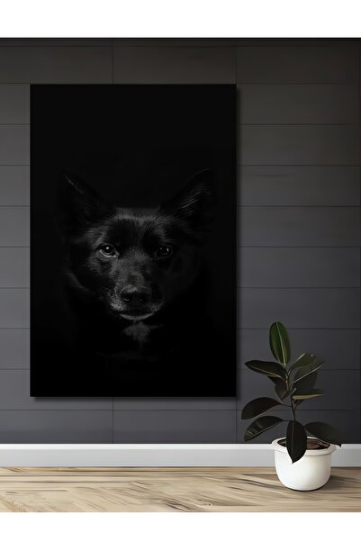 Teona Ahşap Черно-бяло куче Декоративно дървено MDF домашно/офисно стенно изк...