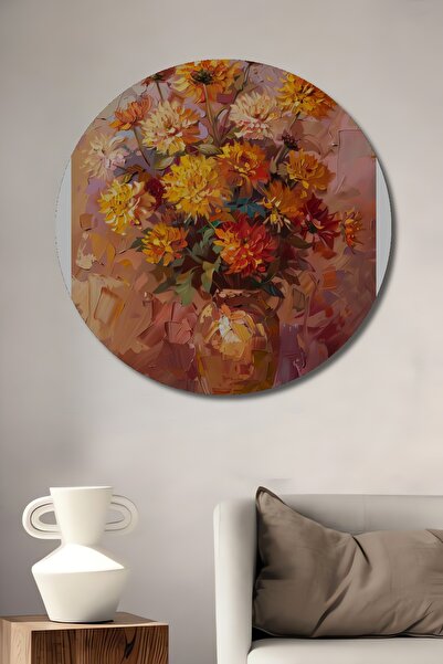 Teona Ahşap Grădina cu flori colorate, din lemn MDF, pictură decorativă de pe...