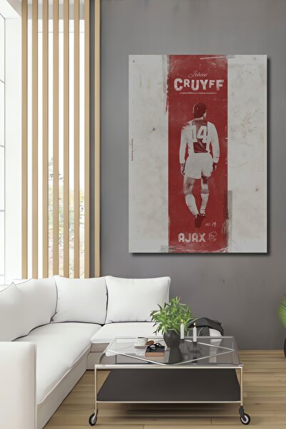 Teona Ahşap Pictură murală decorativă legendară Cruyff din lemn MDF pentru ca...