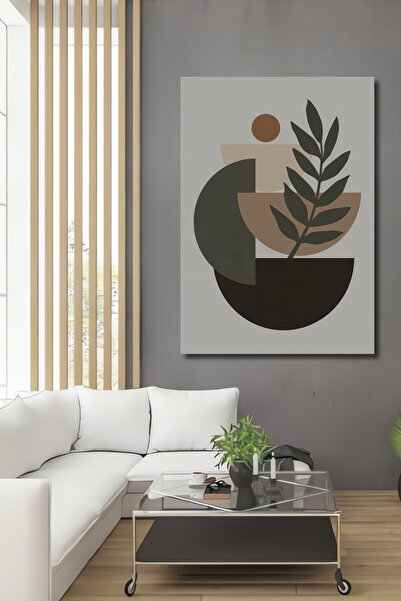 Teona Ahşap Artă abstractă cu motive vegetale, decorativă, din lemn MDF, pict...