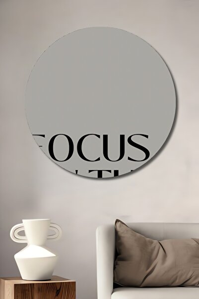 Teona Ahşap Διακοσμητική ζωγραφική τοίχου Focus on Happiness από ξύλο MDF για...