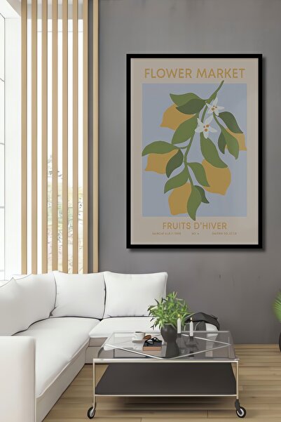 Teona Ahşap Pictură decorativă din lemn MDF cu aspect de cadru, cu fructe de ...