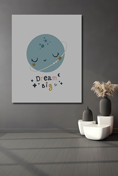 Teona Ahşap Planeta visătoare, tablou decorativ din lemn MDF pentru perete ac...