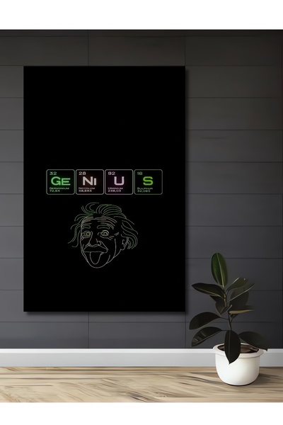 Teona Ahşap Πίνακας με πλαίσιο σε στυλ Αλμπέρτ Αϊνστάιν, Ξύλινος Διακοσμητικό...