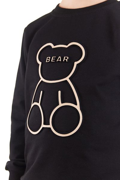 AHENGİM Σετ φόρμας για αγόρι Seersucker Teddy Bear Printed Trend Ak2530