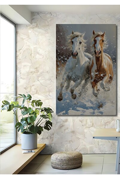 Teona Ahşap Pictură decorativă de perete din lemn MDF Freedom Run, dreptunghi...