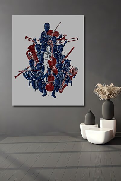 Teona Ahşap Pictură murală decorativă din lemn MDF Orchestral Symphony pentru...