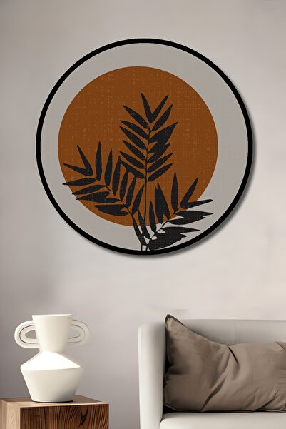 Teona Ahşap Минималистични листа в рамка - залез слънце Дървена декоративна к...