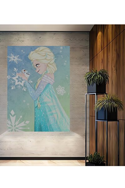 Teona Ahşap Elsa Frozen, din lemn MDF, pictură decorativă de perete pentru ca...
