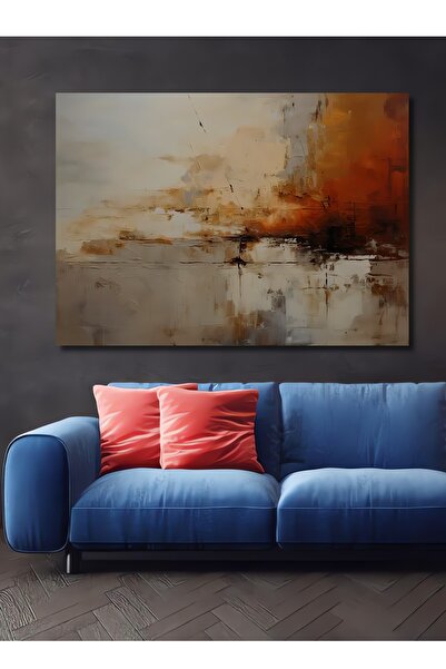 Teona Ahşap Soyut Sanat Dekoratif Ahşap MDF Ev/İşyeri Duvar Tablo Dikdörtgen ...