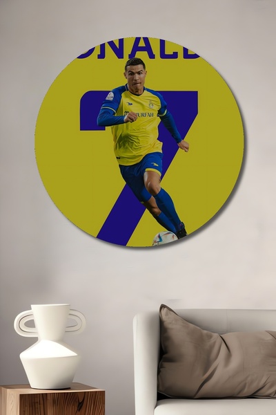 Teona Ahşap Pictură decorativă din lemn MDF pentru perete pentru casă/lugar de muncă Pictură rotundă pentru perete pentru casă/lugar de muncă