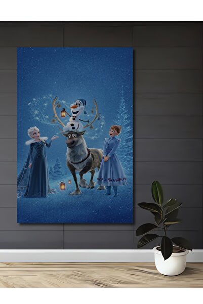 Teona Ahşap Elsa Anna Olaf Karla Reuniune Pictură decorativă din lemn MDF Pictură dreptunghiulară