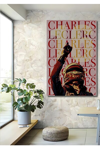 Teona Ahşap Charles Leclerc Ahşap MDF Dekoratif Ev/İşyeri Duvar Tablo Dikdört...