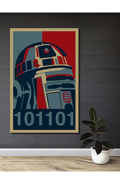 Teona Ahşap R2D2 Decorativ din lemn MDF Pictură murală pentru casă/lugar de m...