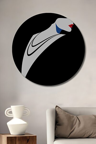 Teona Ahşap Siluetă elegantă de femeie din lemn MDF, pictură decorativă de pe...