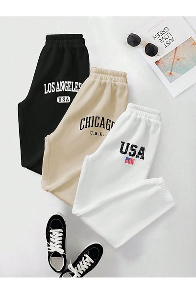 EVIus Σετ αθλητική φόρμα Jogger με χοντρό ύφασμα - Λαστιχένιο πόδι