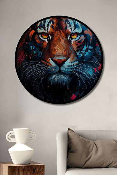 Teona Ahşap Рамка в стил зашеметяваща абстрактна декоративна дървена MDF кръг...