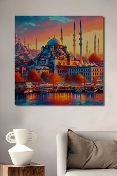 Teona Ahşap Εικόνα του Κωνσταντινούπολης Ξύλινο Διακοσμητικό Έργο Ζωγραφικής ...