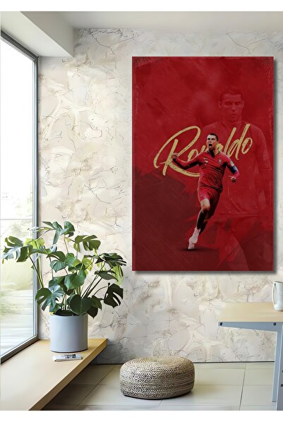 Teona Ahşap Ronaldo Football Passion Decorative Wood Mdf Home/Workplace Wall ...