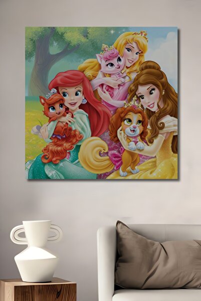 Teona Ahşap Pictură decorativă din lemn MDF prințese și regalitate pisică leri Pictură dreptunghiulară