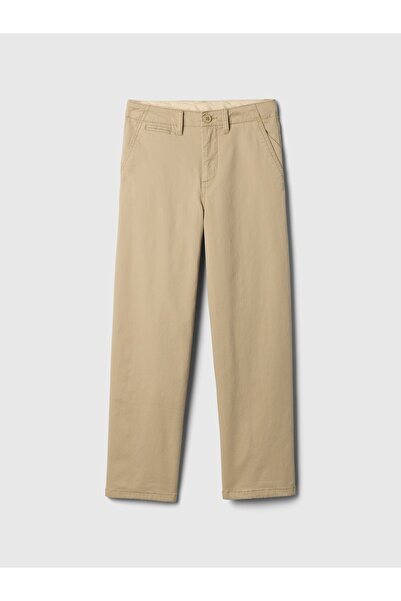 GAP Erkek Çocuk Bej Modern Loose Khaki Pantolon