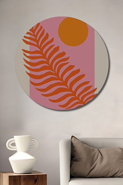 Teona Ahşap Pictură decorativă de perete din lemn MDF cu frunze de soare port...