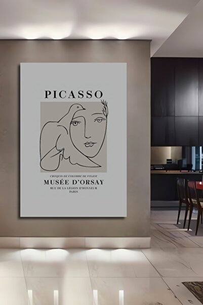 Teona Ahşap Picasso Bird Γυναικεία Διακοσμητική Ξύλινη Ζωγραφική Τοίχου από M...