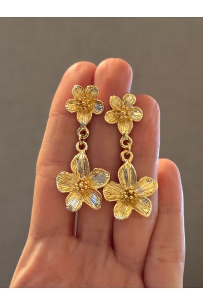 MioArt Kadın Metal Sallantılı Çiçek Küpe