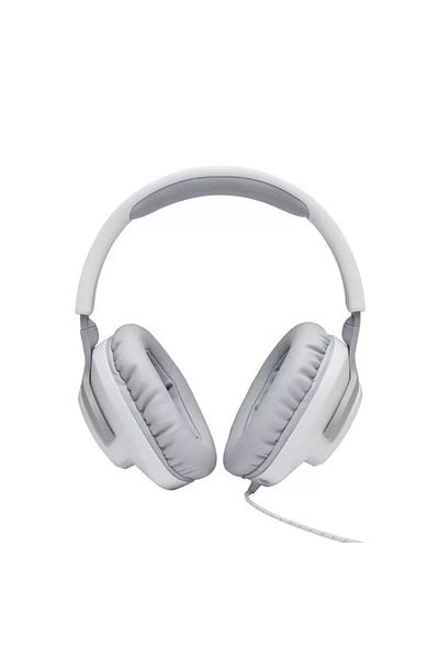 JBL Quantum 100 | White Color | Wired on Ears Headphone | Gaming Headset