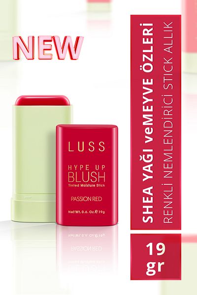 LUSS Hype up Blush Stick - Blush Passion Red
