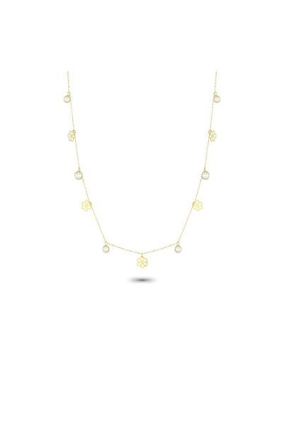 Glorria Altın Papatya Şans Kolye