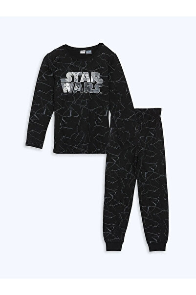 LC Waikiki Set de pijamale pentru băieți cu mânecă lungă cu imprimeu Star War...