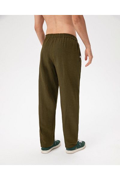 Ayma Active Khaki Men's - Linen Look Easy West Pants