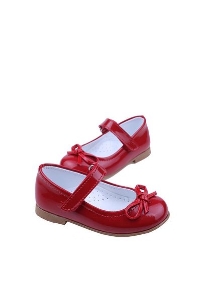 Walkenzo Ortaç-2079 Baby Girl Patent Leather Ballerinas - Ballerina Model