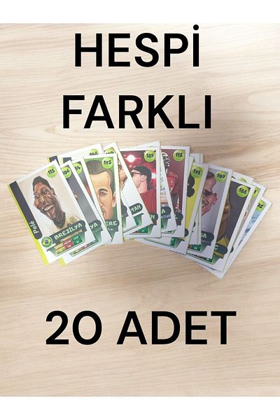RedroX KickOffPrime 20 Pieces Football Player Cartoon Cards