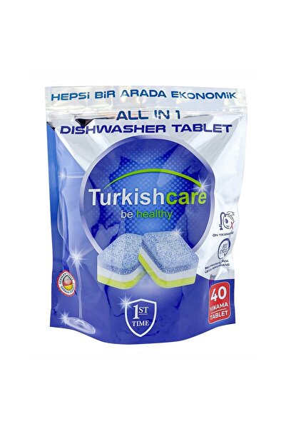 Turkishcare All in 1 40 Dishwasher Tablets X 6 Pack (240 Tablets)