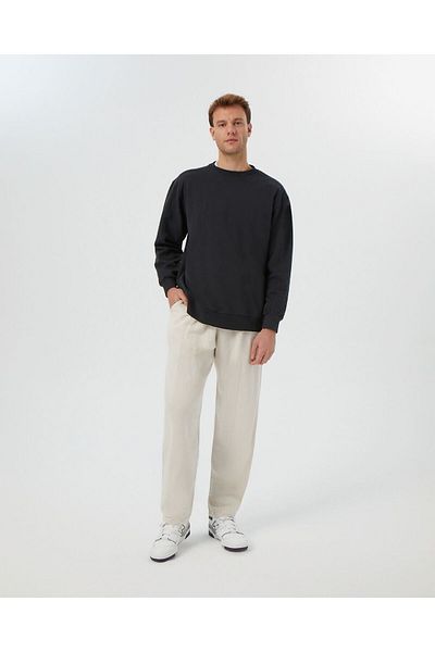 Ayma Active Beige Men's Linen Look Easy West Pants