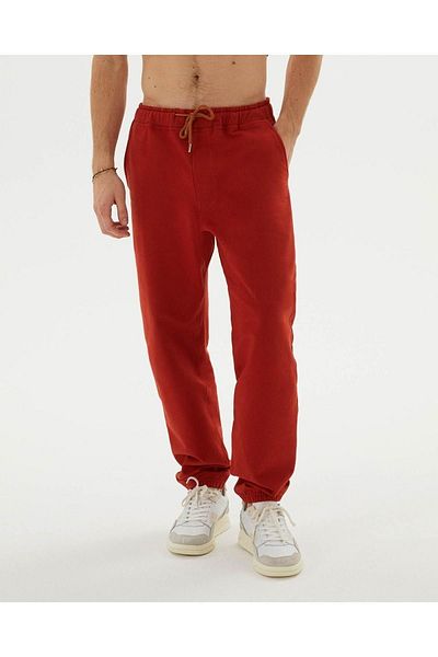 Ayma Active Πορτοκαλί ανδρική φόρμα Jogger από οργανικό βαμβάκι με τσέπες με κορδόνια