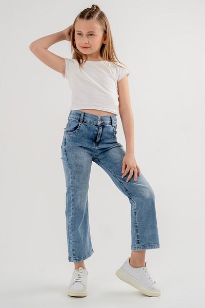 GİYİCEM TEKSTİL Girls - Pipe Leg Jeans 2101