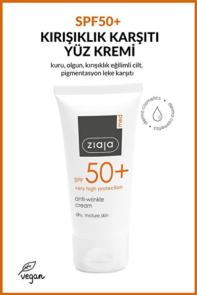 Ziaja Med Spf 50 Kırışıklık Karşıtı Krem Dermotolojik Formül 50 ml