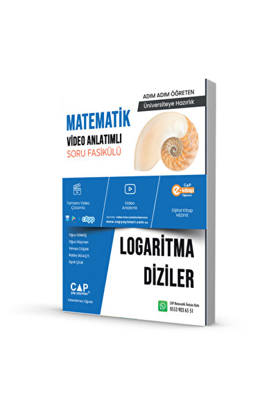 Çap Yayınları Çap Matematik Logaritma Diziler Video Anlatımlı Soru Fasikül