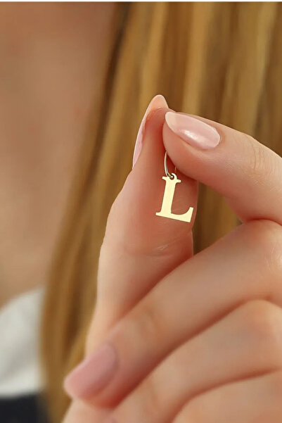 Glorria Altın L Harfi Kolye Ucu