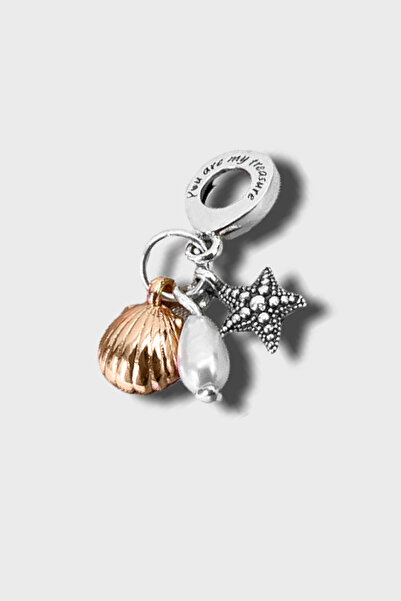 Dumledo İnci, Deniz Kabuğu ve Deniz Yıldızı Charm | 925 Ayar Gümüş